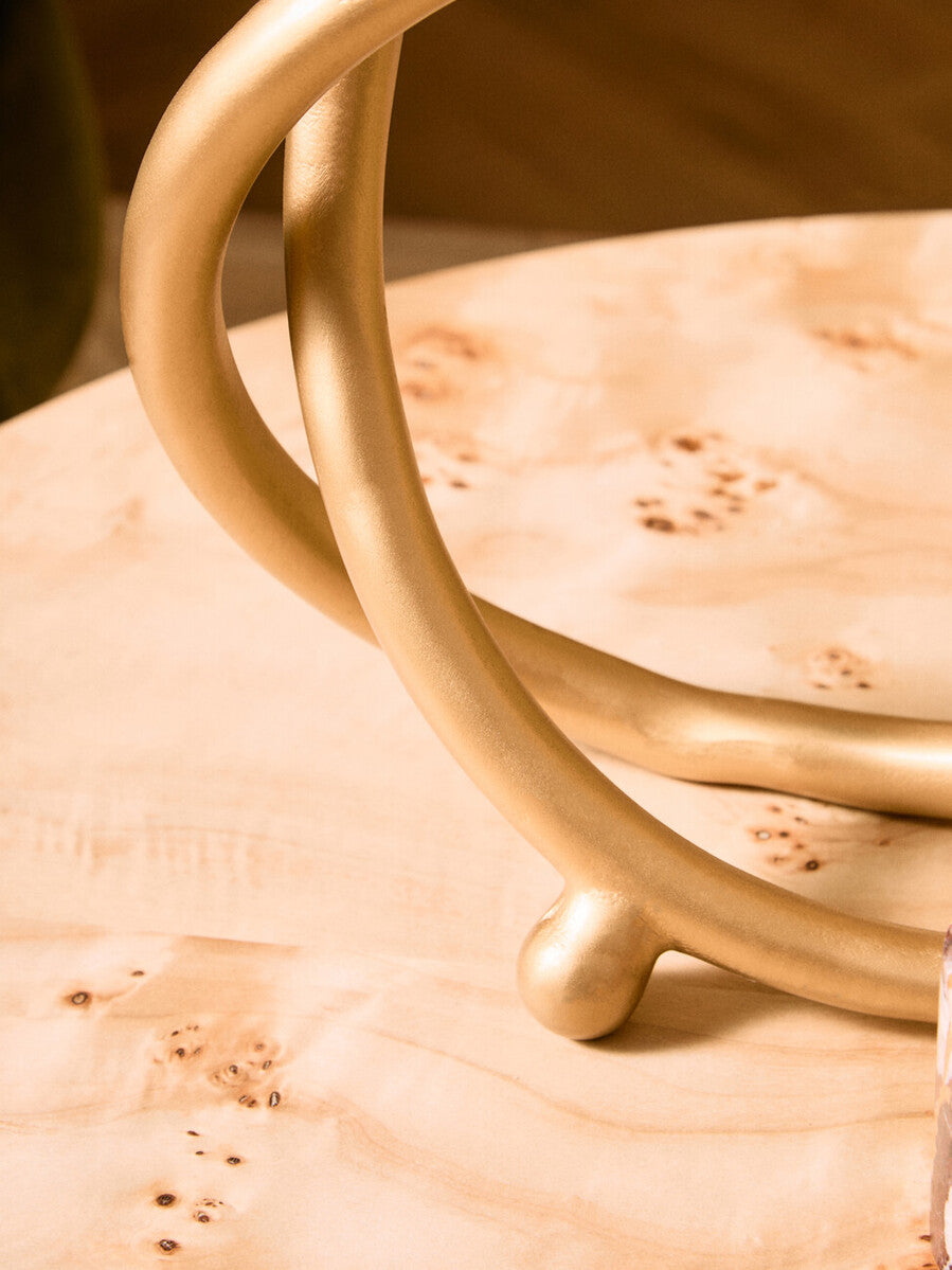 Prato Matte Gold Finish Twist Sculpture - Image 10