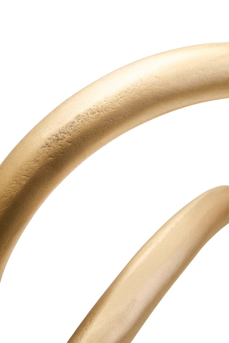 Prato Matt Gold Finish Twist Sculpture
