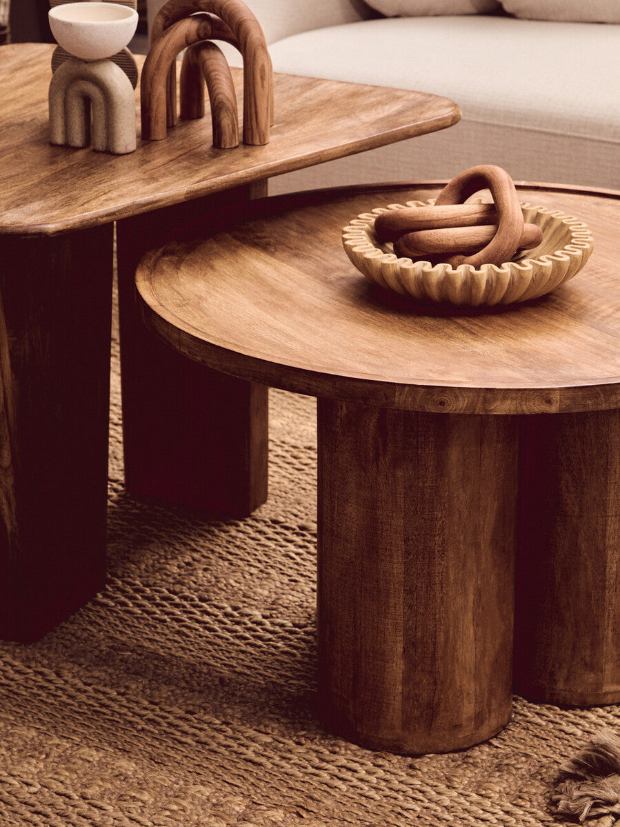 Cato Natural Wood 3 Link Chain Decor