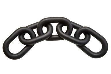 Cato Black Wood 5 Link Chain Sculpture