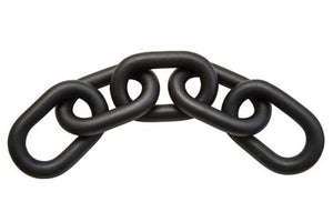 Cato Black Wood 5 Link Chain Sculpture