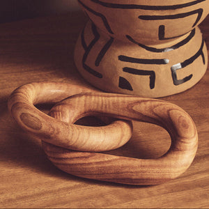 Natural Wood 2 Link Chain Decor | Cato