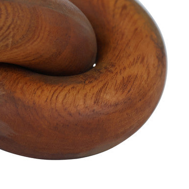 Cato Brown Wood Knot Decor