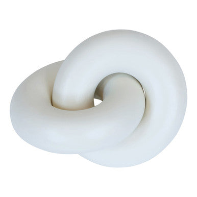 Cato White Wood Knot Decor