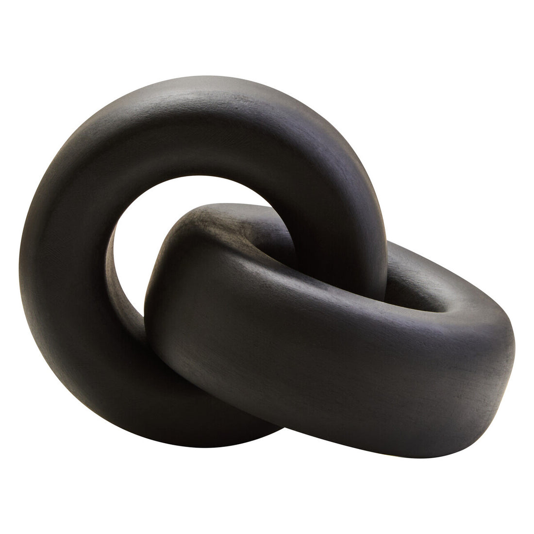 Cato Black Wood Knot Decor
