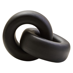 Cato Black Wood Knot Decor
