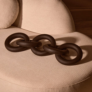 Black Wooden 5 Link Floor Decor Chain | Cato