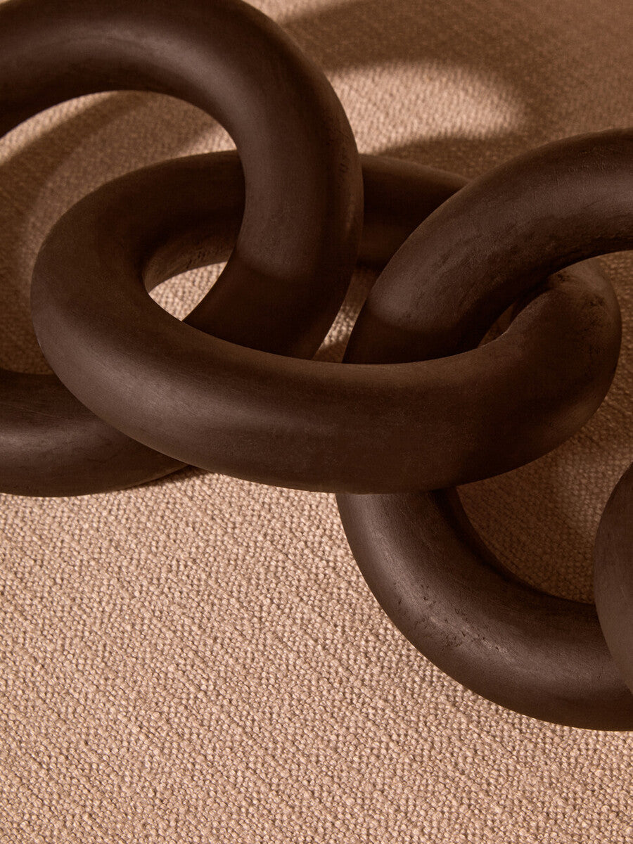 Cato Black Wooden 5 Link Chain Decor