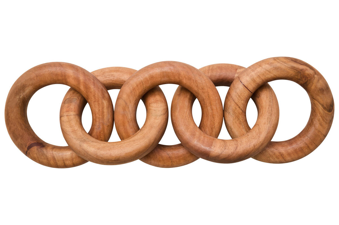 Cato Natural Wooden 5 Link Chain Decor