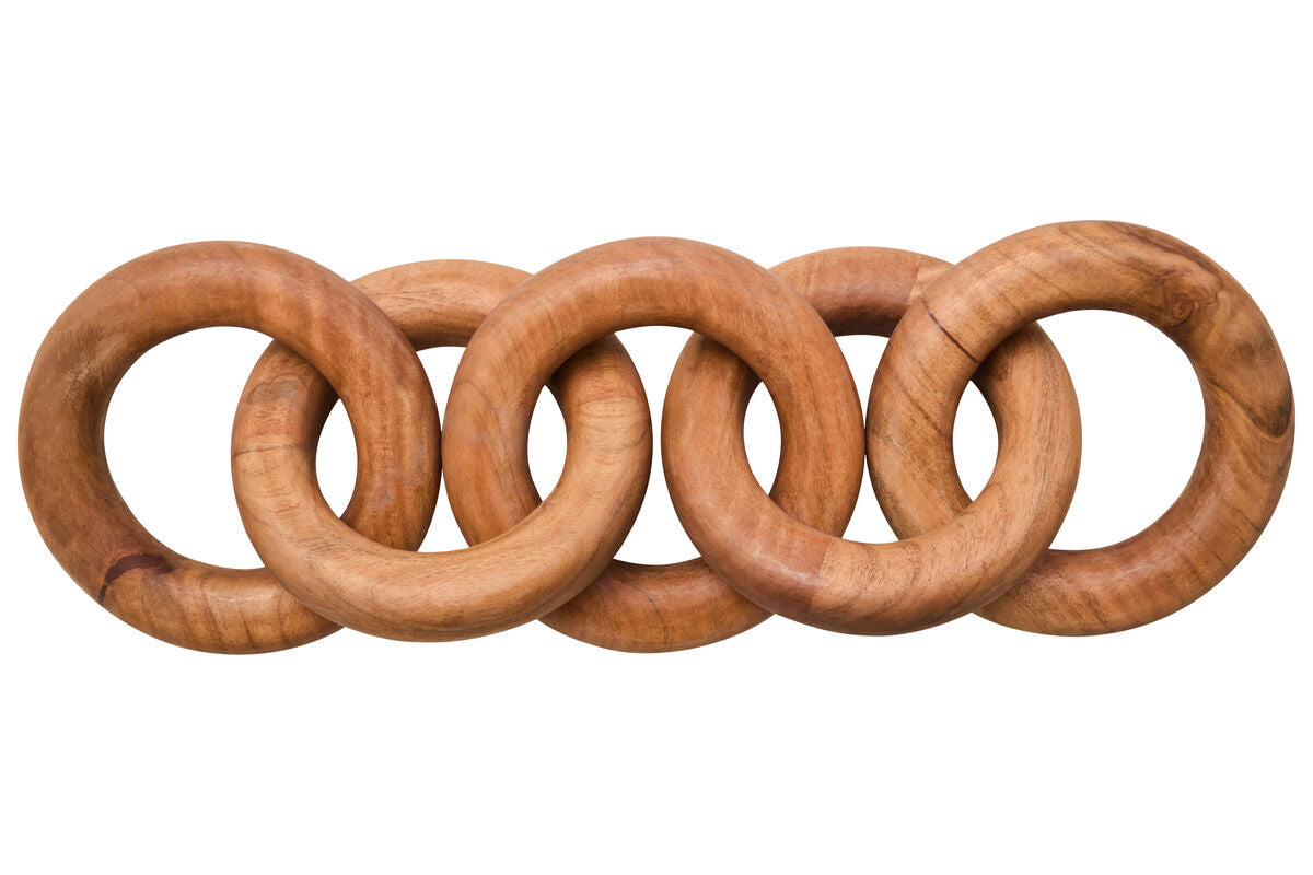 Cato Natural Wooden 5 Link Chain Decor