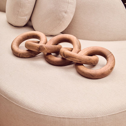 Cato Natural Wooden 5 Link Chain Decor