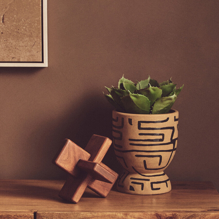 Cato Brown Wood Sculpture