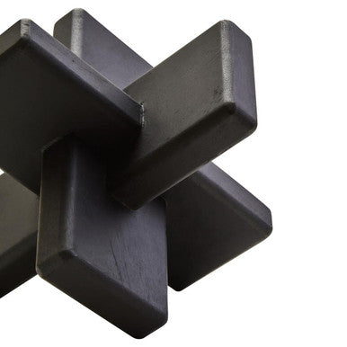 Cato Black Wood Sculpture