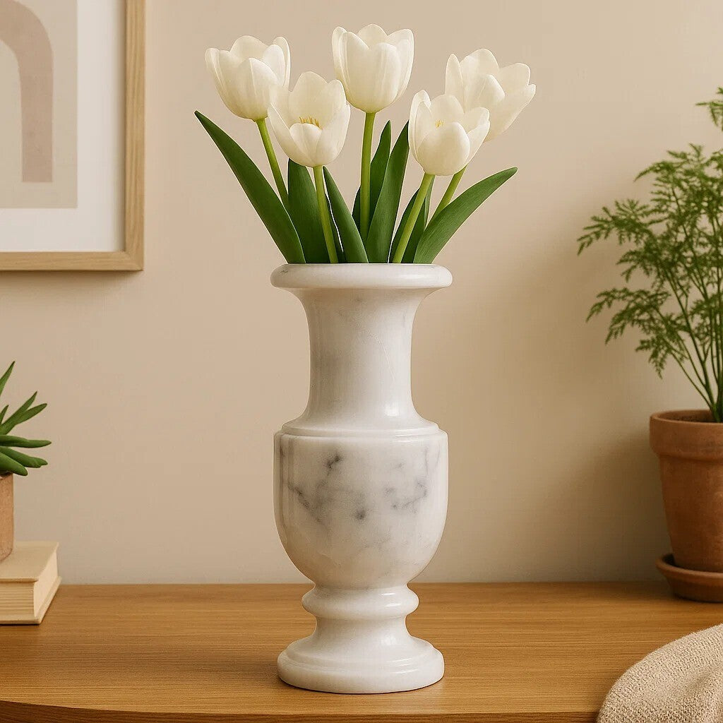 Zoro White Marble Vase