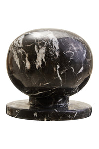 Zoro Black And White Veined Marble Sculpture