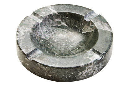 Zoro Black And White Veined Marble Ashtray