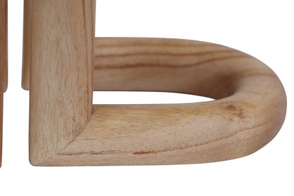 Arlo Natural Wood Set Of 2 Bookends
