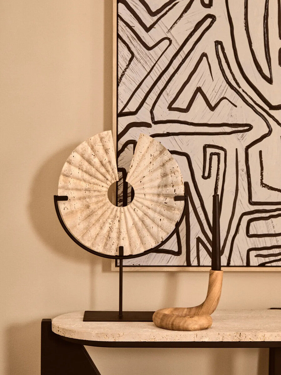 Arlo Natural Wood Candle Holder