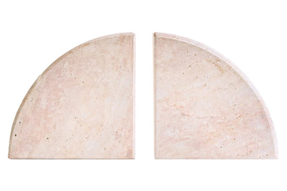 Tibor Set Of Two Travertine Bookends