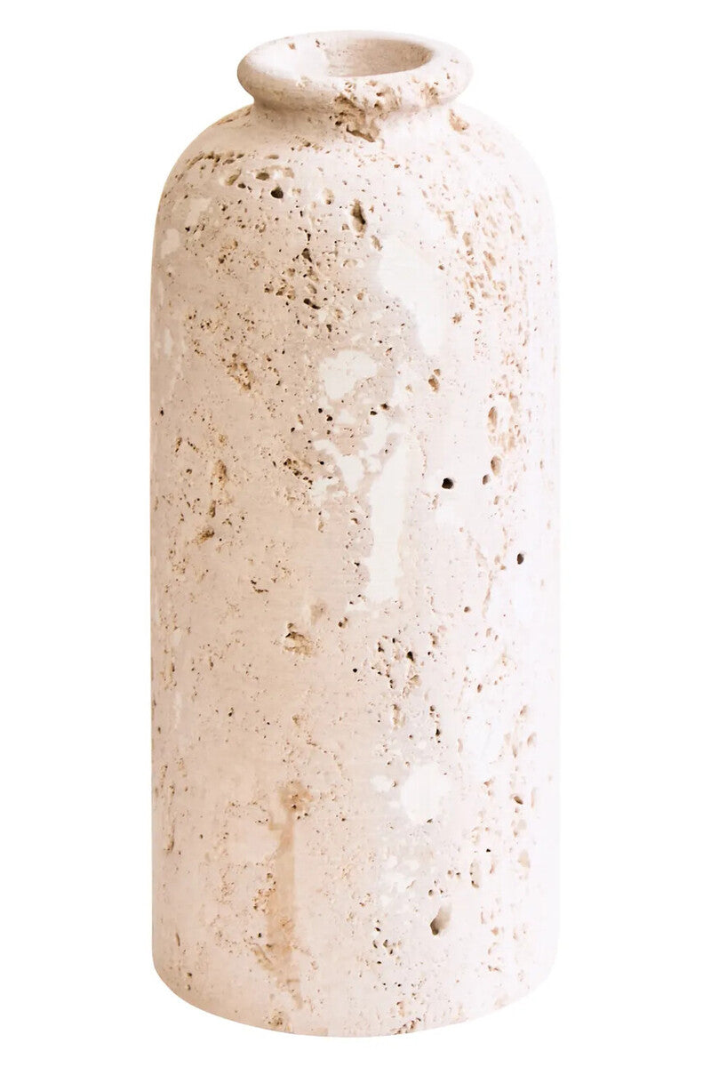 Tibor Travertine Tall Vase