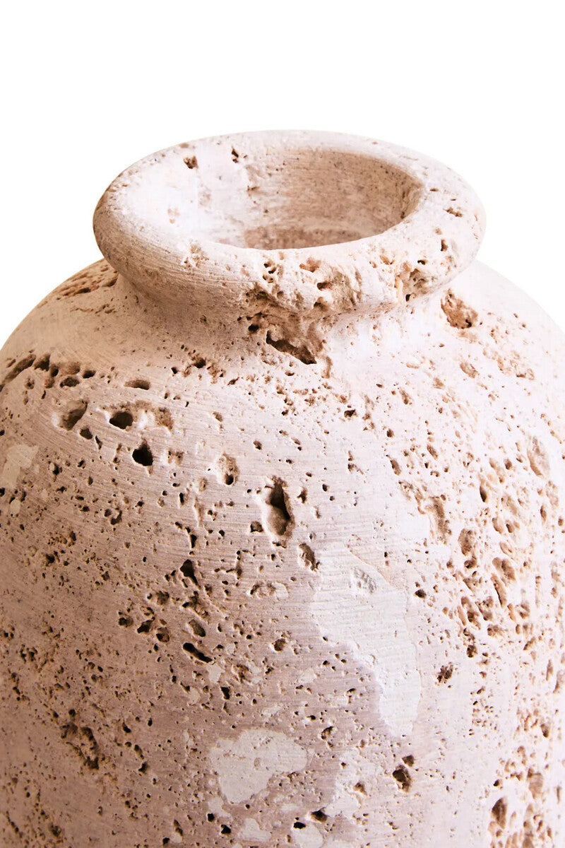 Tibor Travertine Tall Vase