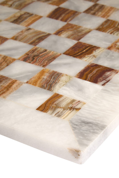 Flos White Marble and Green Onyx Small Chess Set - Image 6