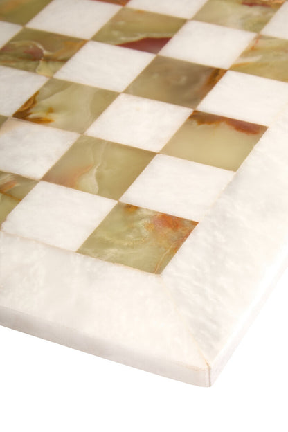 Flos White Marble and Green Onyx Large Chess Set - Image 6