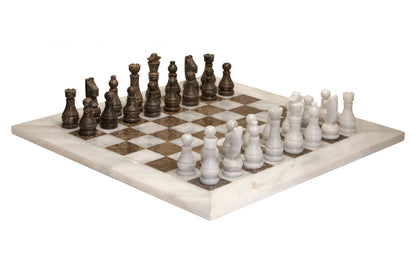 Flos White and Grey Large Marble Chess Set - Image 2