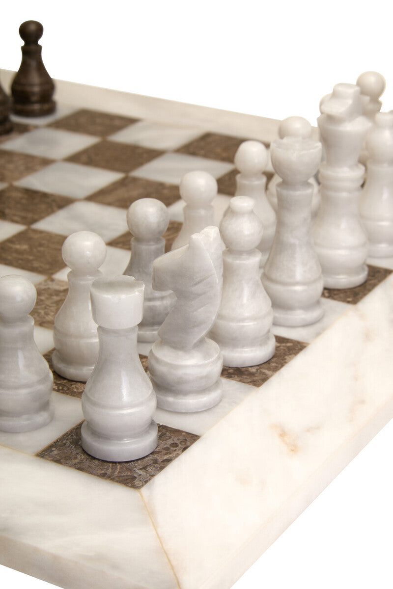 Flos White and Grey Large Marble Chess Set - Image 5