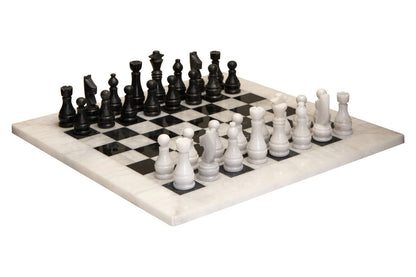 Flos White and Black Large Marble Chess Set - Image 2