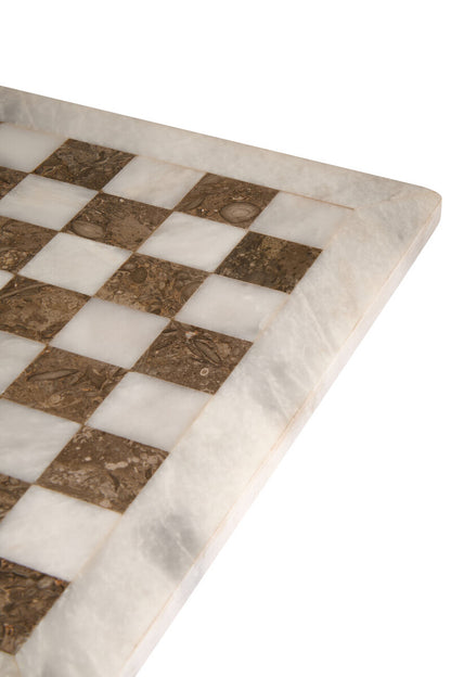 Flos Carved White and Grey Small Marble Chess Set - Image 7