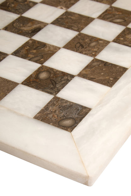 Flos Carved White and Grey Large Marble Chess Set - Image 6