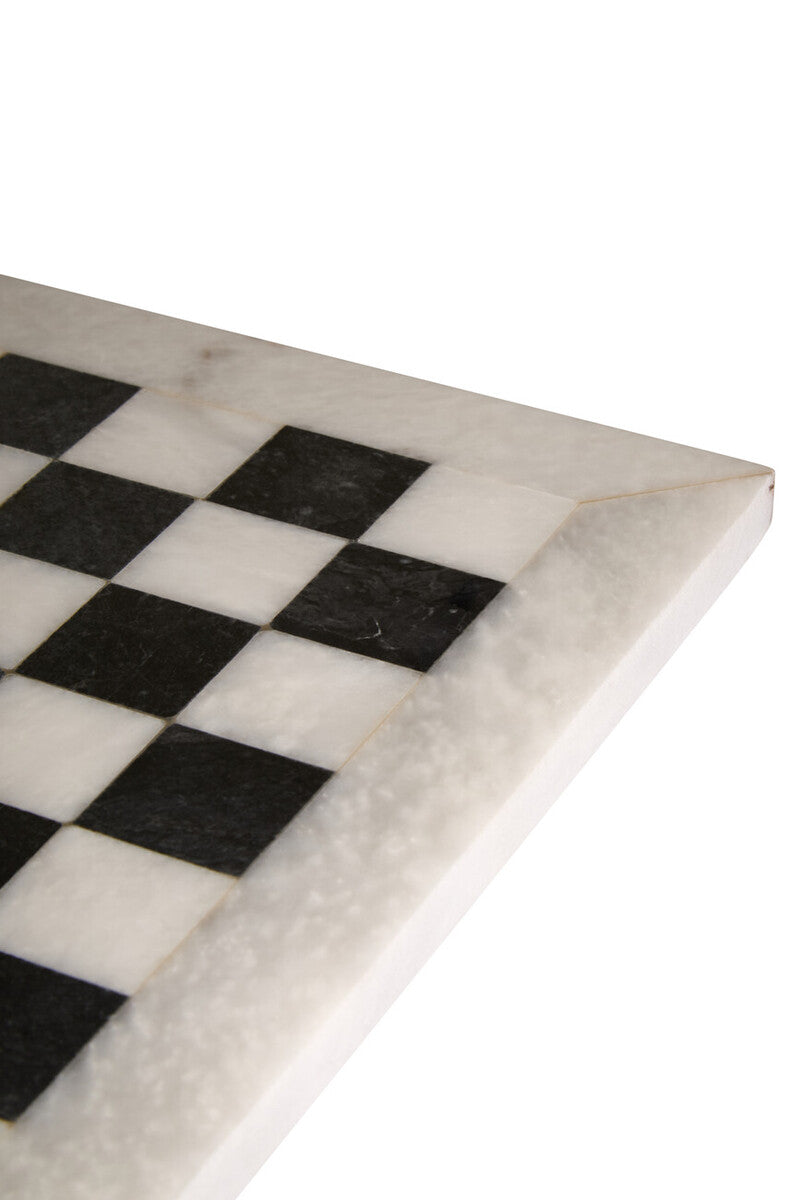Flos Carved White and Black Small Marble Chess Set - Image 6