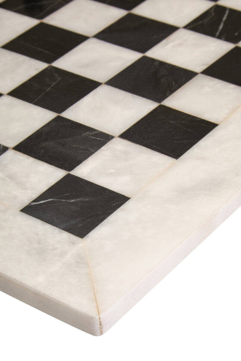 Flos Carved White and Black Large Marble Chess Set - Image 6