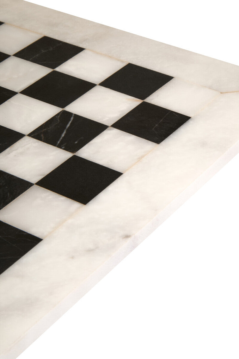 Flos Carved White and Black Large Marble Chess Set - Image 7