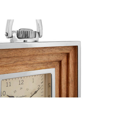 Hampstead Mantel Clock with Wooden Details