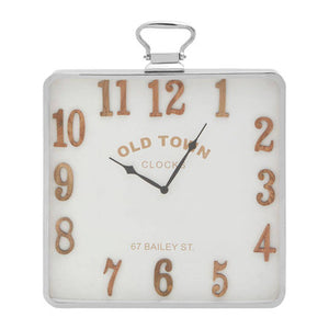 Pocket Style Square Wall Clock | Hampstead