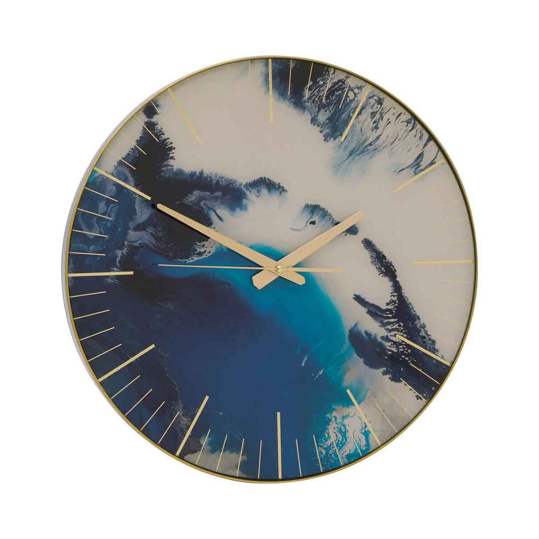 Celina Blue Abstract Wall Clock