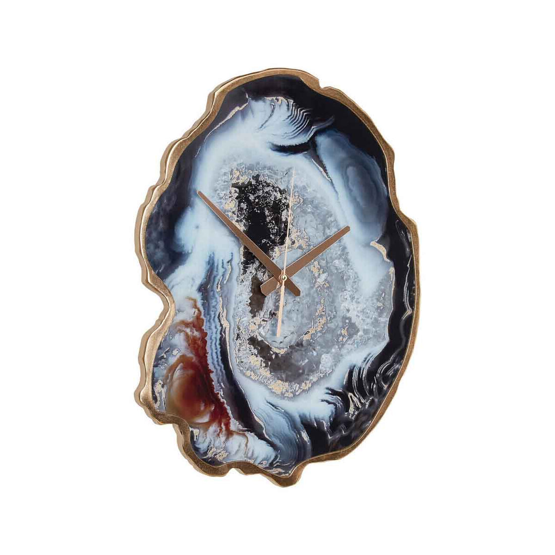 Celina Multicolour Agate Effect Wall Clock