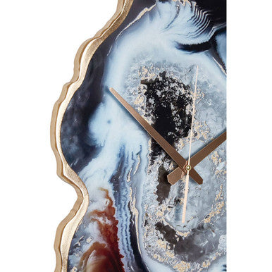 Celina Multicolour Agate Effect Wall Clock