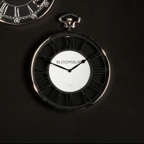 Mateo Nickel Finish Pocket Style Wall Clock