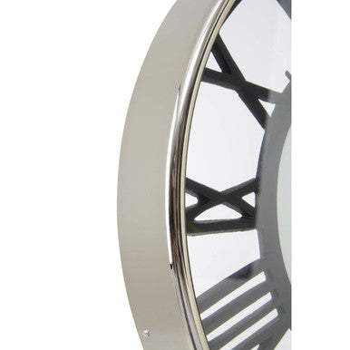 Mateo Nickel Finish Pocket Style Wall Clock