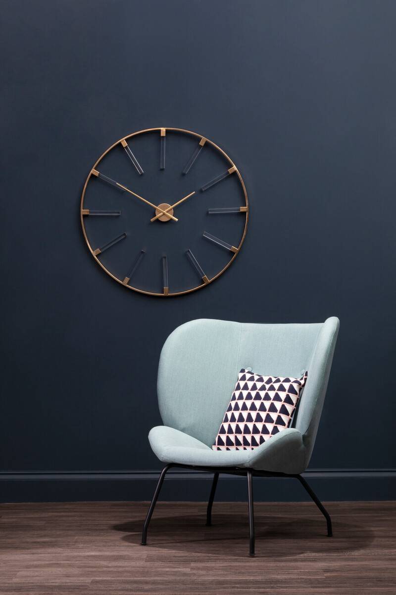 Beauly Gold Finish Round Wall Clock