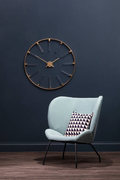 Beauly Gold Finish Round Wall Clock