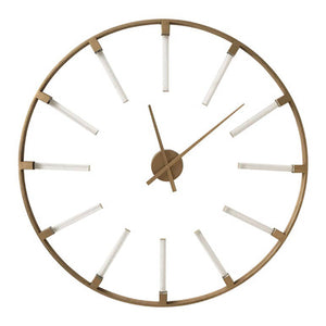 Beauly Gold Finish Round Wall Clock