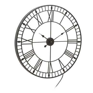 Genova Large Black And White Led Wall Clock