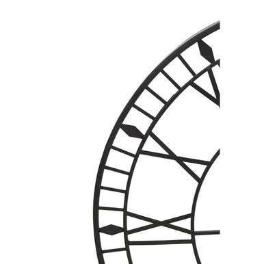 Genova Large Black And White Led Wall Clock