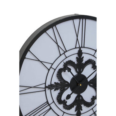 Genova Roman Numeral Black And White LED Wall Clock