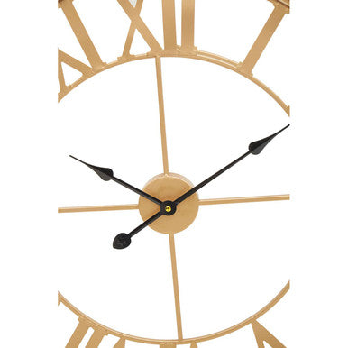 Genova Large Gold Metal Wall Clock - Image 7