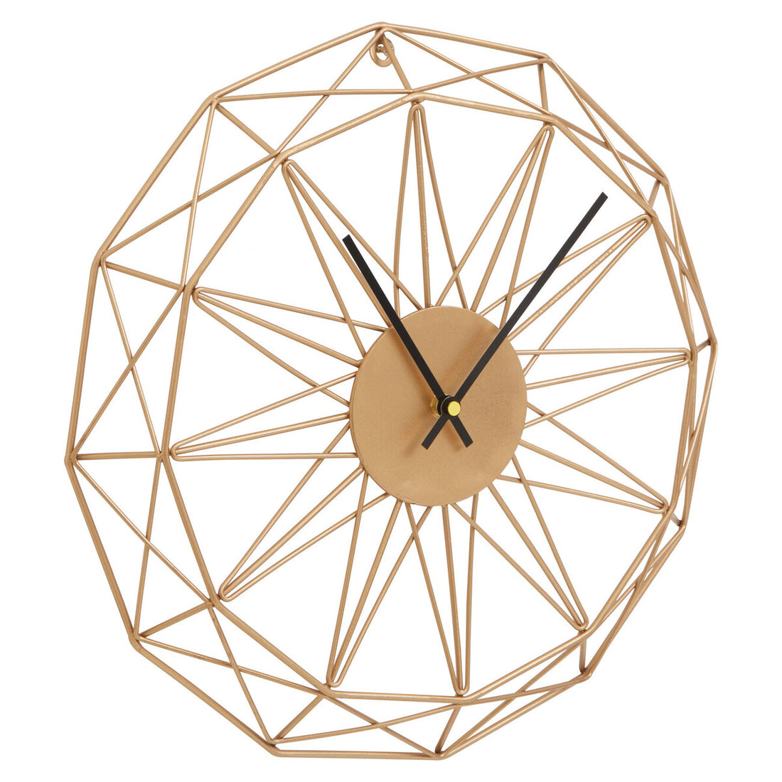 Genova Small Gold Metal Wall Clock - Image 3
